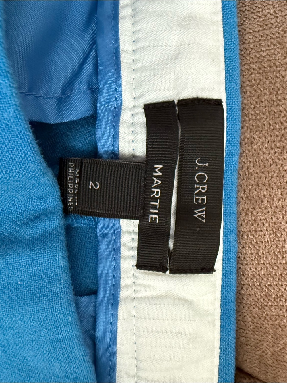 J. Crew Martie Ankle Pants in Bright Blue